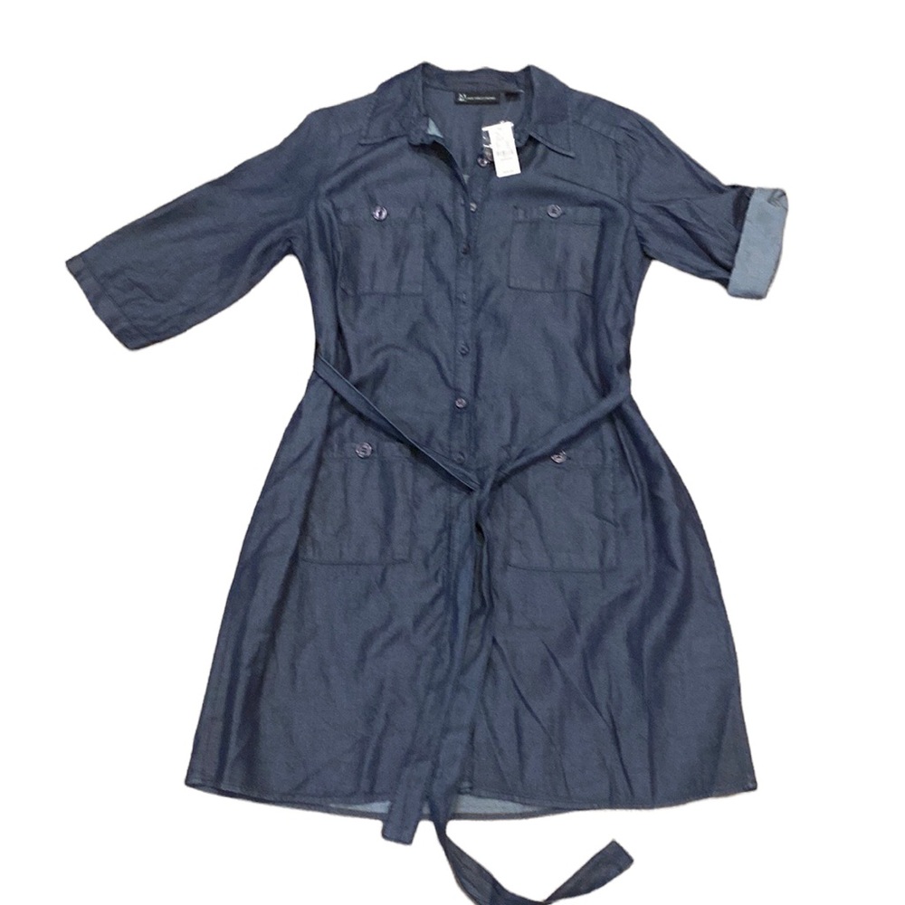 NWT New York & Company Chambray Dress M